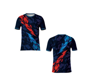 T-shirt en jersey sublimé tendance et décontracté, imprimé intégral unique, coupe douce et confortable, séchage rapide, respirant, manches courtes pour la gym - Product Image 4
