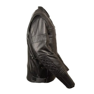 Most Popular High Quality Custom Breathable Waterproof Men's Motorbike Leather Jackets Wholesale Fashionable with Custom Logo - Product Image 4