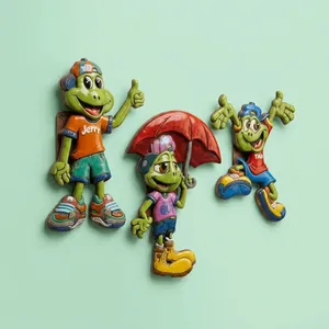 Frog <b>Wall</b> <b>Decor</b> Resin Figurines Set Kids Room Home Decoration Indoor Contemporary Style Durable Design - Product Image 2