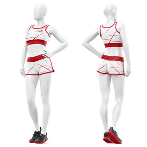 Conjunto Deportivo Sublimado de 2 Piezas para Mujer, Top Deportivo y Pantalones Cortos, Ropa Deportiva para Yoga, Gimnasio, Entrenamiento, Uniformes de Equipo, Venta al Por Mayor - Product Image 1