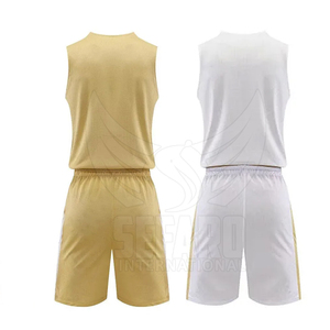 Uniforme de Baloncesto Reversible de Última Moda, Diseño Único en Color Sólido, Marca Privada, Producto Popular - Product Image 2