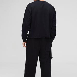 Sudadera Casual de Algodón Premium con Estampado Gráfico Personalizado para Hombre, Textura Suave y Ajuste Cómodo, con Diseño Artístico Creativo - Product Image 3
