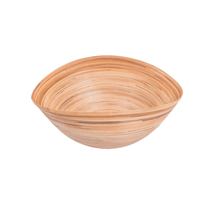 ชามไม้ไผ่สำหรับเสิร์ฟสลัดผลไม้แบบปั่นทำด้วยมือสำหรับตกแต่งห้องครัวบ้านทำจากเวียดนาม - Product Image 2