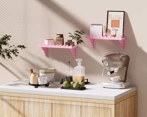 Estante de Pared de Madera Festoneada – Estante Flotante de 17 Pulgadas con Soportes de Madera, Estante de Pared Rústico Fácil de Instalar para Sala de Estar - Product Image 2