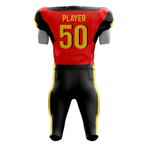 Uniforme de football américain pour hommes fabriqué au Pakistan 2026, respirant, grande taille, manches courtes, haute qualité - Product Image 3