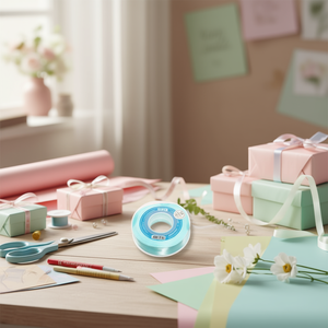 Nastro in Raso Ilan 1.5cm 25Y Blu Piscina D09 - Product Image 2