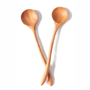 Eco-Friendly Natural Wood Long Handle <b>Soup</b> <b>Spoon</b> Set Handcrafted Heat Resistant Stirring Tasting <b>Spoons</b> for Kitchen Cooking - Product Image 1