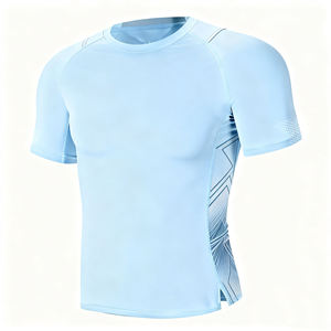 Camisa Formal de Manga Corta con Cuello Redondo para Hombre BlanqWear, Corte Holgado, 100% Algodón Premium, 200g, Antibacterial, Secado Rápido, Ecológica - Product Image 3