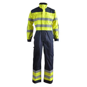 Overol de Trabajo Unisex de Algodón, Antipolvo, con Tiras Reflectantes de Seguridad, Mono para Mecánicos, Resistente y Transpirable - Product Image 1