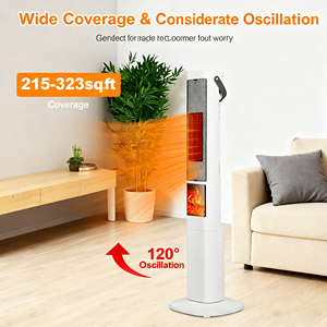 Stufa Elettrica 3D con Effetto Fiamma, Angolo di 120°, 30% Più Veloce, con Timer 5 Ore, Telecomando e Sicurezza Silenziosa - Product Image 4