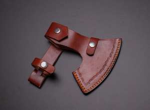 Hache à dos plat en acier à haute teneur en carbone de qualité industrielle, fabriquée à la main par Steel Craft International, manche en bois de 18,5 pouces, 1,5 kg, garantie 1 an - Product Image 2