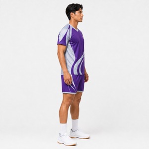ชุดวอลเลย์บอลราคาถูก พิมพ์ลายตามสั่ง ระบายอากาศ แห้งเร็ว ชุดเสื้อและกางเกงขาสั้นสำหรับทีม ผู้ผลิตชุดวอลเลย์บอลคุณภาพพรีเมียม - Product Image 5