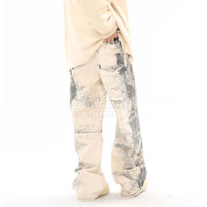 กางเกงยีนส์ผู้ชายทรงสลิมฟิตสั่งตัดได้ ลดราคาพิเศษ ออกแบบเองได้ กางเกงผู้ชายแบบฟอกสี - Product Image 4