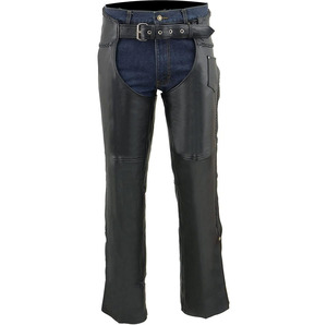 Samroz Sports – Cuissardes en cuir pour hommes, logo personnalisable, doublure thermique de haute qualité, poche fendue, fermeture à boutons-pression, pour motards toutes saisons - Product Image 5