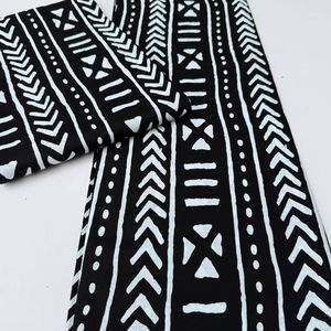 Tela de algodón estampada con cera africana de primera calidad OEM de Marruecos para vestidos y prendas de moda - Product Image 1