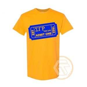 เสื้อยืดชมรมหญิงซิกมาแกมมาโรแบบสั่งทำพิเศษ ผ้าฝ้ายเจอร์ซีย์ 100% สวมใส่สบาย ระบายอากาศได้ดี เหมาะสำหรับฤดูร้อน เป็นมิตรต่อสิ่งแวดล้อม - Product Image 1