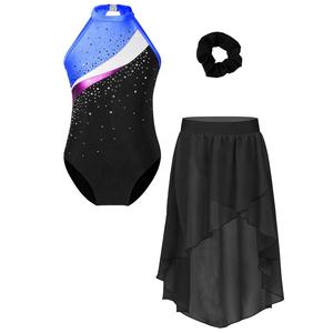 Maillot de Ballet para Niñas de 6 a 16 Años con Diadema y Falda para Práctica, Entrenamiento, Actuación en Escenario, Gimnasia y Competencia - Product Image 3