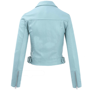 Chaqueta de Piel de Oveja para Mujer, Ropa Deportiva, Transpirable, Antiarrugas, Impermeable, Ecológica, de Primera Calidad, Ligera, con Remaches, para Invierno - Product Image 2