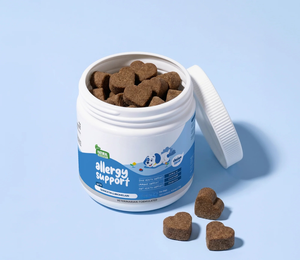 Compléments à mâcher naturels pour chiens contre les allergies, avec quercétine, bromélaïne et probiotiques pour la santé de la peau, le soutien immunitaire et les allergies saisonnières - Product Image 3