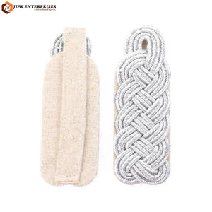 Elegantes Pliegues de Hombro Trenzados de Poliéster/Algodón, Accesorios Premium para Prendas, Decoración Personalizable para Uniformes Formales - Product Image 1