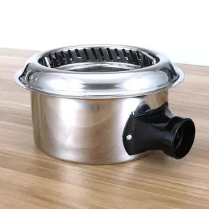 Panci masak uap hotpot tanpa asap dengan panci panas baja tahan karat