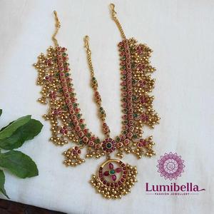 Fashion Women's Body Jewelry Maang Tikka with Crystal & Rhinestone Casual Gold Plated - Product Image 2