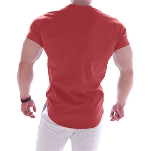Haute qualité 100% Polyester Muscle Fit t-shirt surdimensionné hommes respirant sans couture T-Shirts Logo personnalisé grande taille hommes Gym t-shirt - Product Image 2