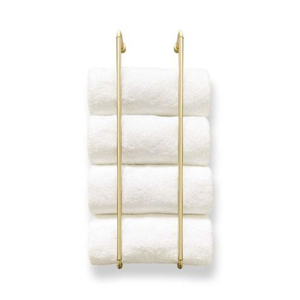 Porte-serviettes en laiton poli or, idéal pour la maison, les hôtels, les villas, les salles de bain et les toilettes – Type sur pied - Product Image 4