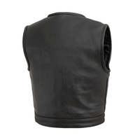 Gilet en cuir pour motard Lowside pour homme