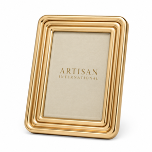 Luxury Multi Tiered Gold Photo Frame Heavy Duty Molded Edge Metal <b>Picture</b> Frame Wholesale Modern Tabletop Art Display <b>Holder</b> - Product Image 2