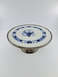 3 Tier Metal Serving Tray <b>Stand</b>, Vintage 1960s MCM Mid Century Dessert <b>Stand</b>, Tiered Platter - Product Image 4