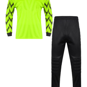 New Design Football Goalkeeper Jersey Heat-Transfer Blanks Long Sleeve <b>Soccer</b> Jersey Referee Uniform Men Track Suit Sets 100% - Product Image 2
