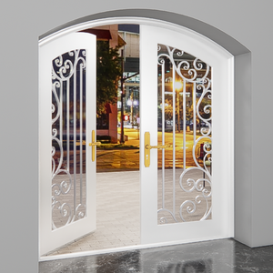 Magnifiques concepts de portes en fer ornemental : Portes en acier haut de gamme pour la sécurité domestique, avec des motifs complexes d'artisanat traditionnel de fermeur. - Product Image 2