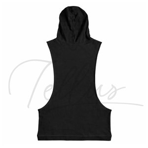 Débardeur à Capuche Sans Manches Style Sportif – Vente en Gros, Haute Qualité, pour Hommes, en Polyester/Coton, Respirant, Séchage Rapide, Personnalisable - Product Image 2