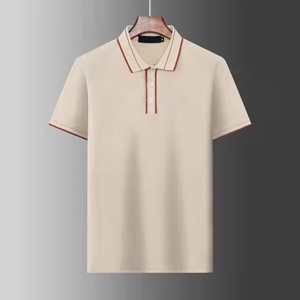Camisas de polo 100% algodón para hombre al por mayor camisas de moda de manga corta ajustadas de buena calidad con patrón sólido de logotipo propio personalizado - Product Image 1