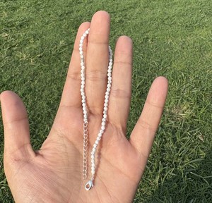 Tobillera de Howlite Blanca de Alta Calidad, Plata de Ley 925, Ajustable, con Piedras Facetadas, para DIY - Product Image 4