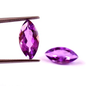 Ametyste africaine naturelle 7x14mm taille marquise facettée calibrée, pierre précieuse en vrac certifiée pour la fabrication de bijoux, fournisseur en gros KKS - Product Image 2