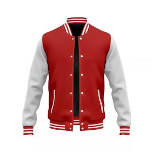 Veste de baseball en cuir avec patch en chenille personnalisé OEM ODM de haute qualité, style bomber universitaire d'hiver - Product Image 5