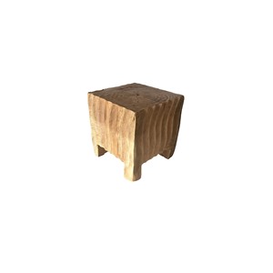 Handcrafted Mango Wood Sculptural Corner <b>Side</b> <b>Table</b> | Wholesale Artisan Furniture - Product Image 4