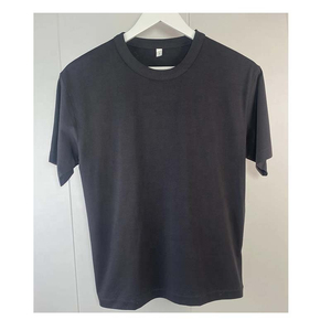 Nouveaux T-shirts pour hommes en coton décontractés à col rond et manches courtes, basiques, épais, doux, unis, avec logo frontal, en molleton anti-boulochage, coupe classique - Product Image 4