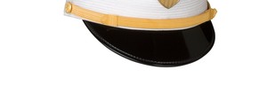 Superior Quality Parade Cap Light Crown Gold Cord Detail Black Shade Metal Badge Formal Wear Headwear Export Supply - Product Image 4