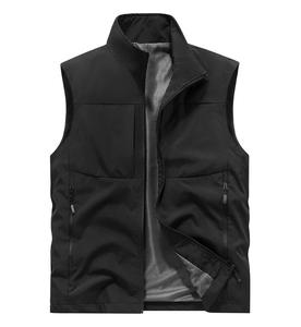 Gilet en polaire ajusté pour homme avec logo personnalisé, fermeture éclair intégrale, sans manches, pour la chasse et les activités de plein air, tailles 2XL 3XL 4XL 5XL L - Product Image 4
