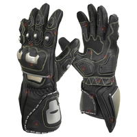 Gants de moto en cuir véritable de qualité supérieure, résistants, antidérapants, à doigts entiers, pour le ski et les sports d'hiver