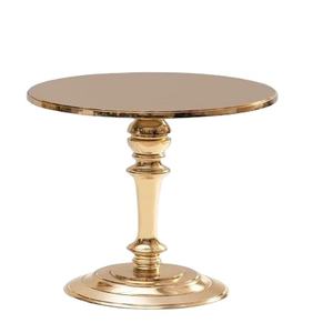 Mesa de aluminio de diseño moderno con elegante acabado dorado para interiores y exteriores para uso doméstico en restaurantes de hoteles - Product Image 1