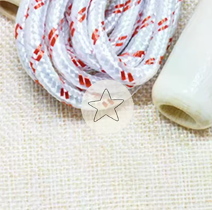 Corde à sauter avec poignée en bois 2,5 m, corde à sauter portable pour l'exercice à domicile, unisexe, non intelligente - Product Image 5
