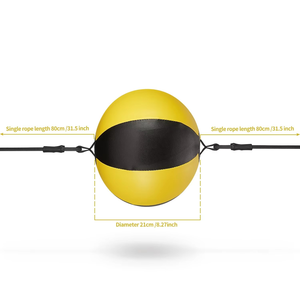Ballon de vitesse de boxe professionnel en cuir pour entraînement de boxe, MMA et musculation, ballons de frappe de décompression - Product Image 3