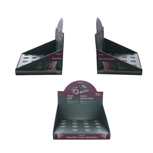 Exhibidores de Cartón Corrugado Reciclable Personalizados para Escritorio, para Electrónicos, con Cierre Magnético, Impresión a Cuatro Colores - Product Image 1