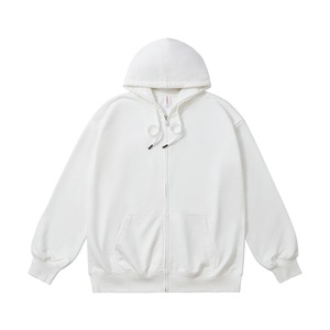 Sweat à capuche zippé Hip Pop grande taille pour homme, coupe ample, chaud pour l'hiver, style décontracté urbain, confortable - Product Image 4