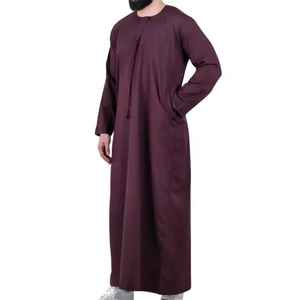 Vêtements Musulmans Vente Directe d'Usine Islamique Al Aseel Robe de Dubaï de Haute Qualité Arabie Jubbah Saoudienne Marocaine Thobe pour Hommes - Product Image 1