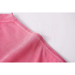 Camiseta de Algodón Lavado con Cuello Redondo, Manga Corta, para Hombre, Estilo Casual, Tie-Dye, Tejido de Punto, Corte Regular, Color Sólido - Product Image 6